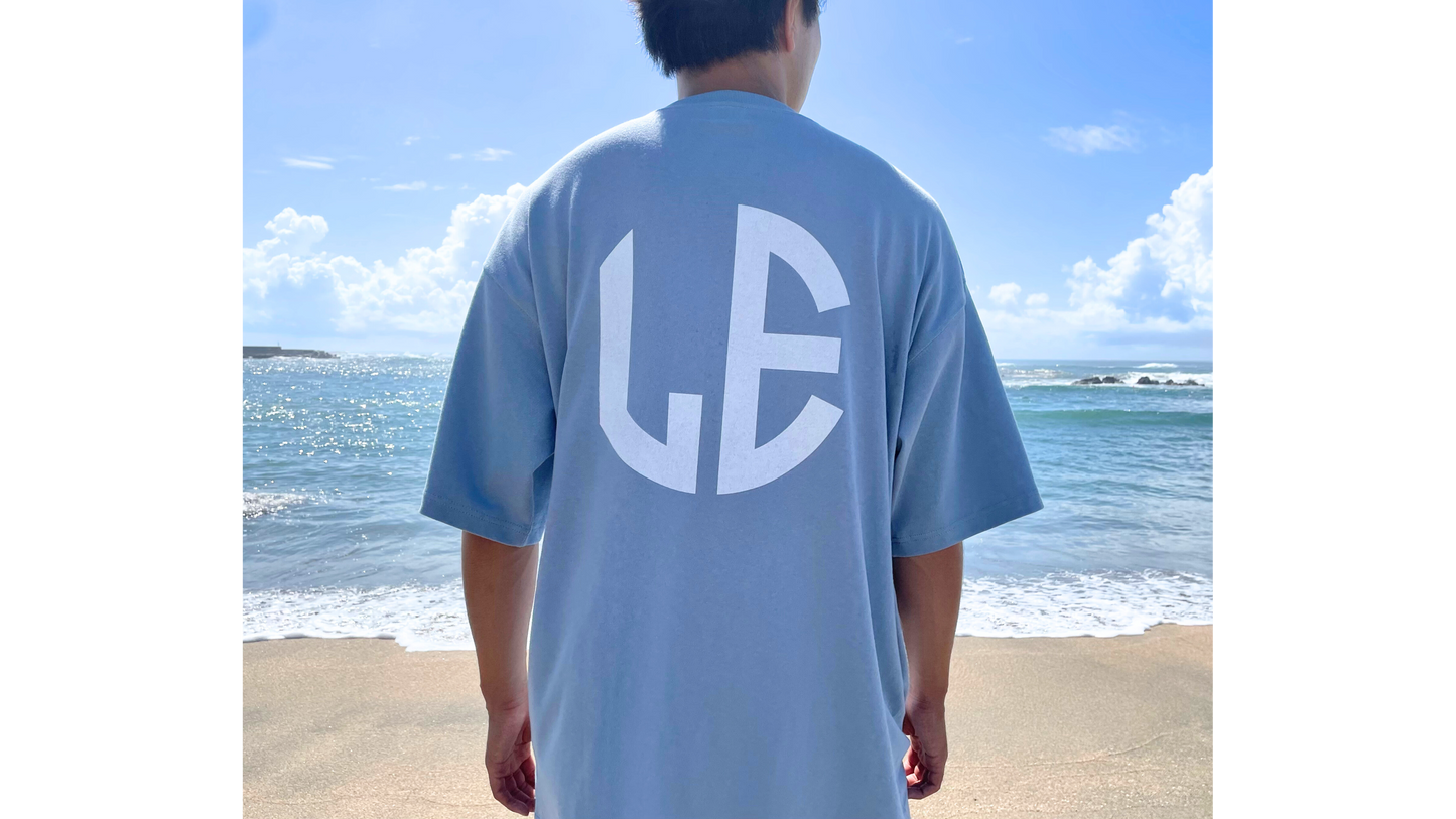 LEGIT LOGO BIG DROP T-SHIRT ASID BLUE