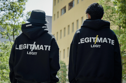 LEGIT/MATE LOGO HOODIE　BLACK