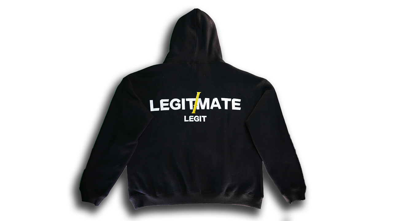 LEGIT/MATE LOGO HOODIE　BLACK