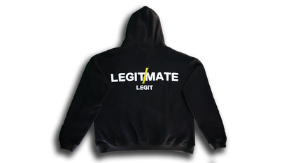 LEGIT/MATE LOGO HOODIE　BLACK